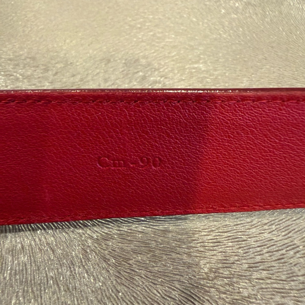 Salvatore Ferragamo women’s red belt. - Picture 3 of 9